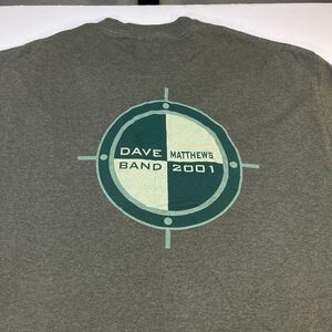 DAVE MATTEWS BAND 2001 VINTGE CONCERT TOUR T SHIRT Sz Mens L Authentic